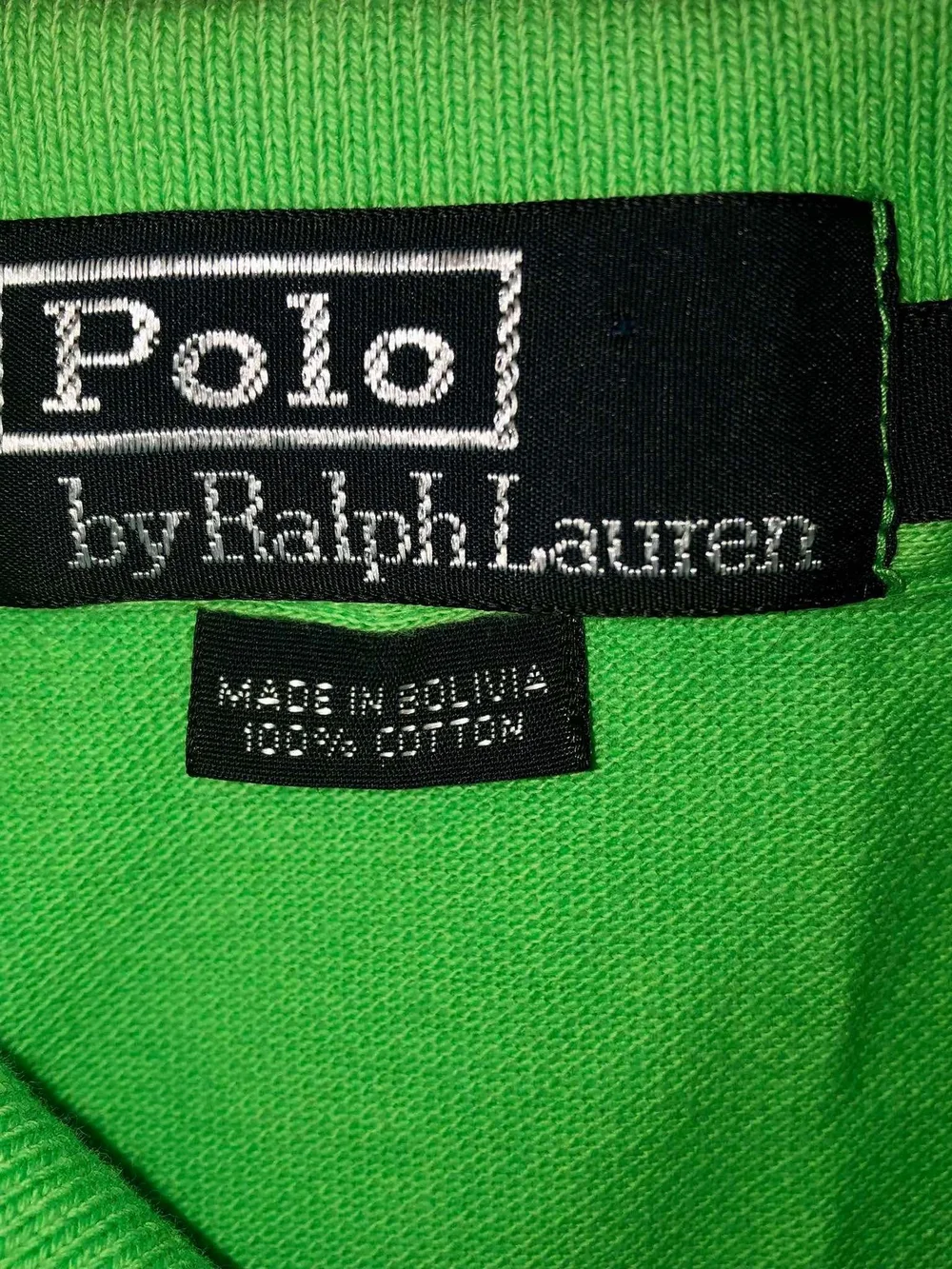 Ralph Lauren Lime Green Polo with Blue Pony